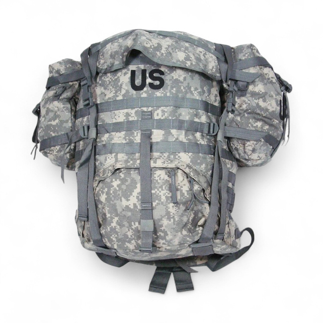 Molle II backpack with external metal frame - US Army Military Surplus - ACU Camouflage - Used