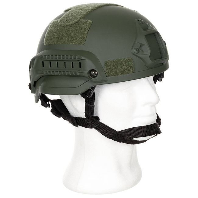 US Helmet, "MICH 2002", OD green, ABS-plastic, rails