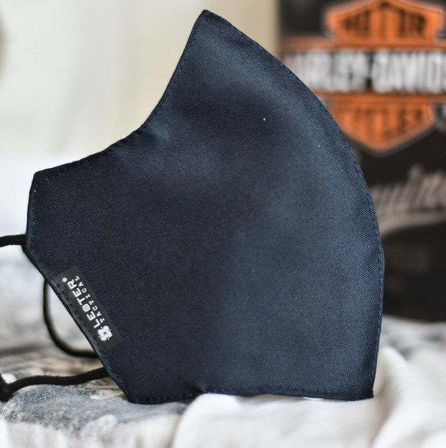 Masca reutilizabila textil SIAS cu strat filtrant integrat - Lecter Tactical - Albastru Inchis