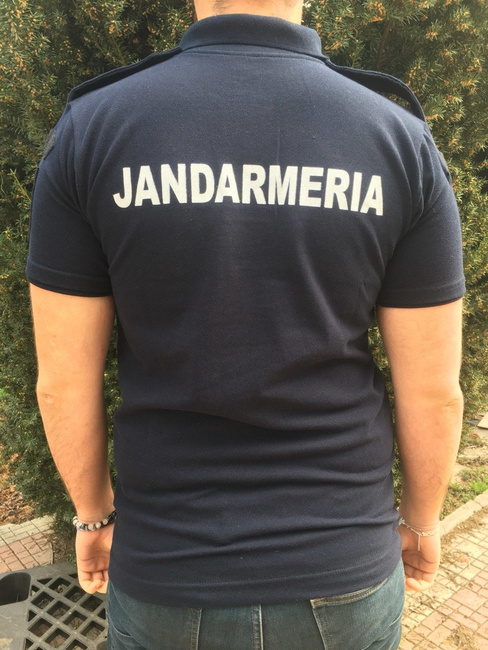 Tricou Polo Bleumarin Jandarmeria cu emblema