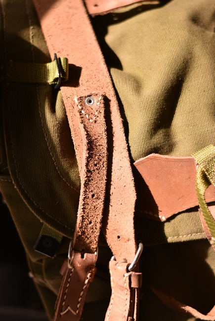 Ranita militara din panza - Armata Romana (Razboiul rece) - produs rar vintage - Verde OD - Ca noua