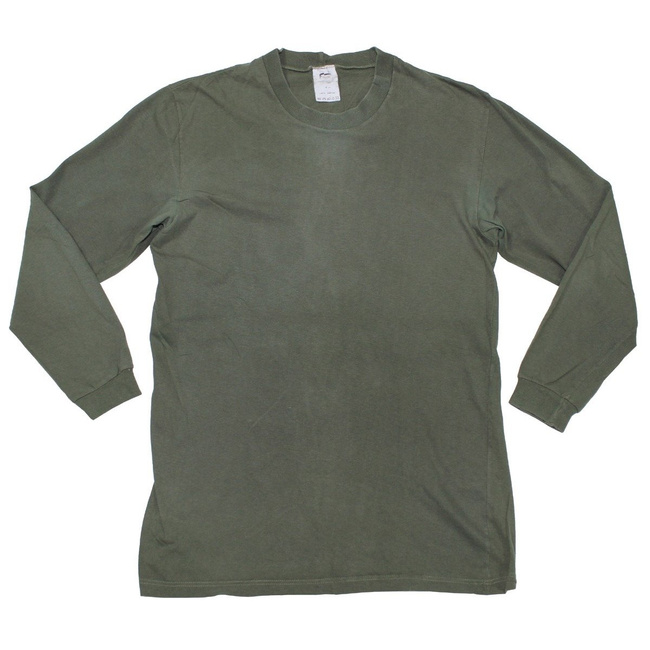 BLUZĂ CU MÂNECĂ LUNGĂ CZ/SK - VERDE OD - SURPLUS MILITAR - UZATĂ