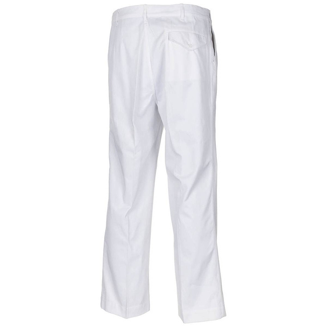 CHEF'S PANTS - NETHERLANDS MILITARY SURPLUS - WHITE - LIKE NEW