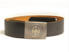 LEATHER BELT WITH BUCKLE AND LOCK - MILITARY SURPLUS GERMAN ARMY - USED