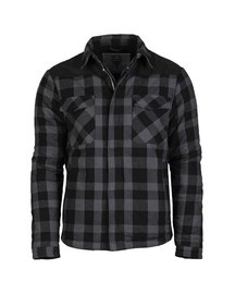 JACHETA TIP CAMASA IN CAROURI LUMBERJACK - Mil-Tec - NEGRU/GRI