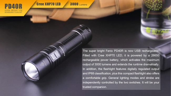 FLASHLIGHT PD40R - FENIX