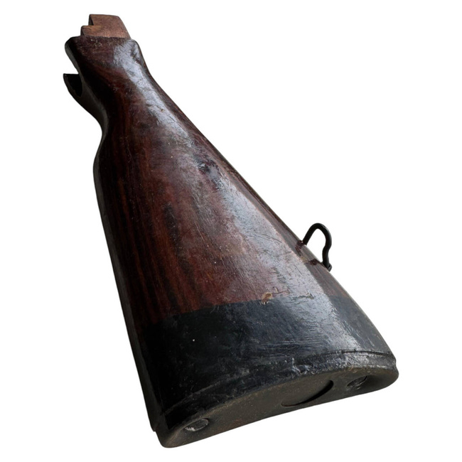 BUTTSTOCK DIN LEMN CU HARDWARE - AK-47/74 - AIRSOFT ORIGINAL - SURPLUS MILITAR AUTENTIC ROMANESC - IN STARE BUNA