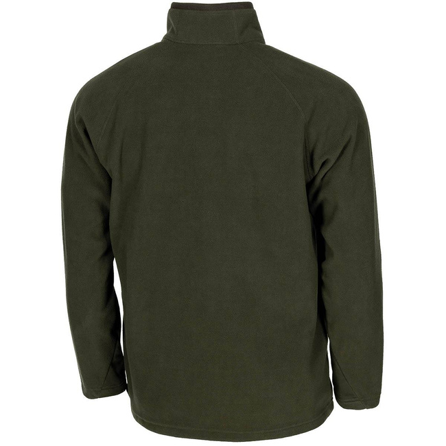 TROYER LONG SLEEVE MICROFLEECE SHIRT, 200G/M2 - OD GREEN - MFH
