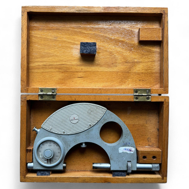 MICROMETRU MECANIC MILITAR DE EXTERIOR - SURPLUS MILITAR ARMATA ROMANA - IN STARE BUNA - VARIANTA MAI MICA