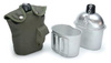 US ALUMINIUM CANTEEN - WITH CUP AND OD GREEN COVER 
