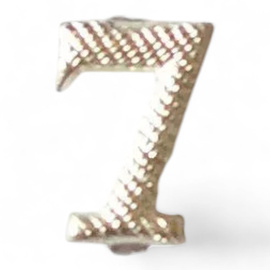 Numar metalic - 7 - Argintiu - Surplus Militar Armata Ungariei - Ca nou