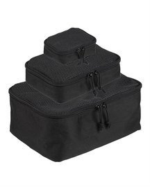 MESH POUCH SET - MIL-TEC® - 3 PIECES - BLACK