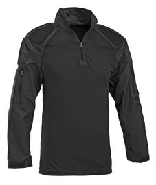 Defcon 5 Combat Shirt With Protections Full Sleeves - Black