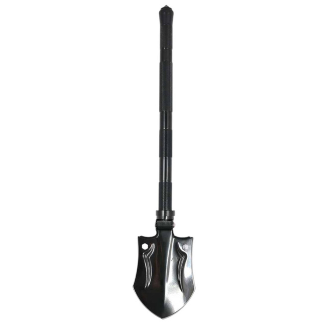 DELUXE MULTIFUNCTIONAL SHOVEL WITH COVER - BLACK