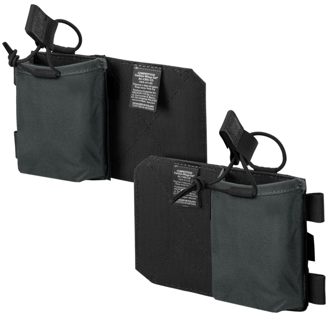 SET POUCH-URI PENTRU MUNIȚIE DE CARABINĂ - COMPETITION WINGS SET® - Helikon-Tex® - GRI FUMURIU/NEGRE