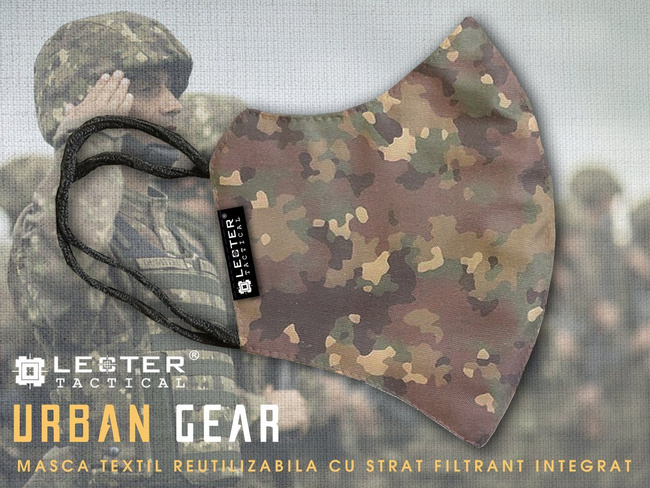 Urban Gear reusable mask with integred filter - Lecter Tactical - Combat Camo