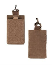 SINGLE MAGAZINE POUCH WITH HOOK N LOOP BACKSIDE - Mil-Tec - DARK COYOTE