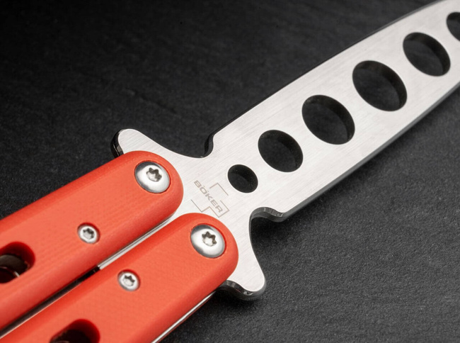 CUȚIT DE ANTRENAMENT BALISONG TRAINER ROSU - BOKER