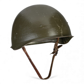 M40 Steel Military Helmet with Textile Liner - Hungarian Army Military Surplus - OD Green - Used/DECO