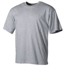 SHORT SLEEVE T-SHIRT - AMERICAN ARMY STYLE - MFH® - GREY