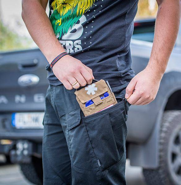 POUCH PENTRU TRUSA DE PRIM AJUTOR - POCKET MED INSERT - CORDURA - Helikon-Tex - GRI FUMURIU