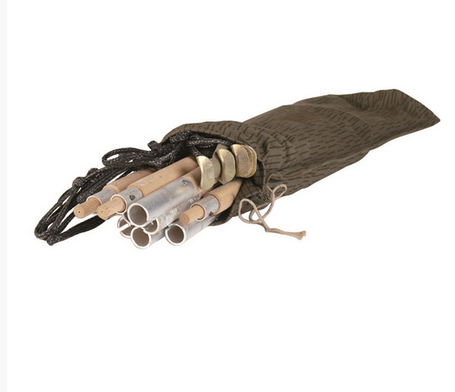 East Ger.30 Pc.tent Poles W.bag Like New