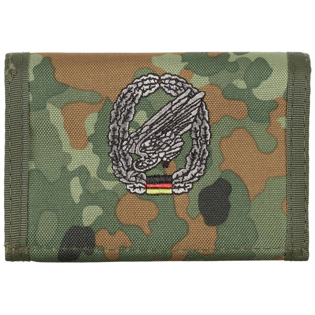 Wallet, BW camo, w/emb, logo P