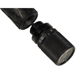 Cap de iluminare pentru baston, 3 LED-uri, negru