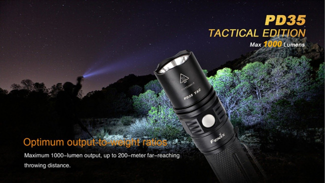 Lanterna Fenix PD35 - Tactical, impermeabila