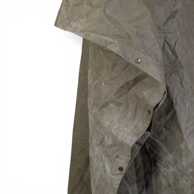 Poncho de ploaie - Surplus Militar Armata Franceza - Verde OD - Uzat 