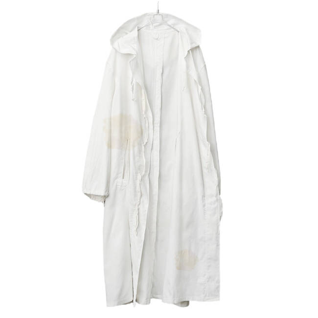 HALAT DE CAMUFLARE - ALB - SURPLUS MILITAR DE LA ARMATA ROMANA - UZAT