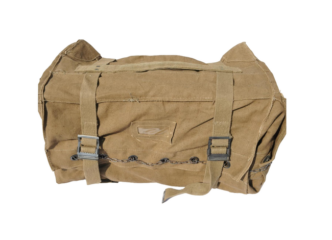 Italian transport sac, blue, used 55 cm x 35 cm x 25 cm, coyote