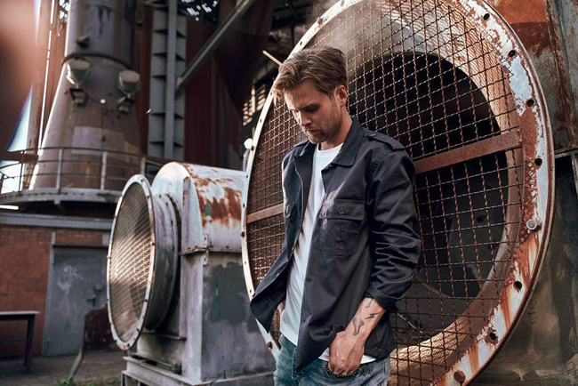 US long sleeve shirt 1/1, navy blue - Brandit