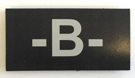 Plasture, emblema sange - patch - NEG B