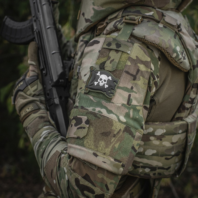 PATCH JOLLY ROGER PVC - OLIVE/NEGRU - M-TAC