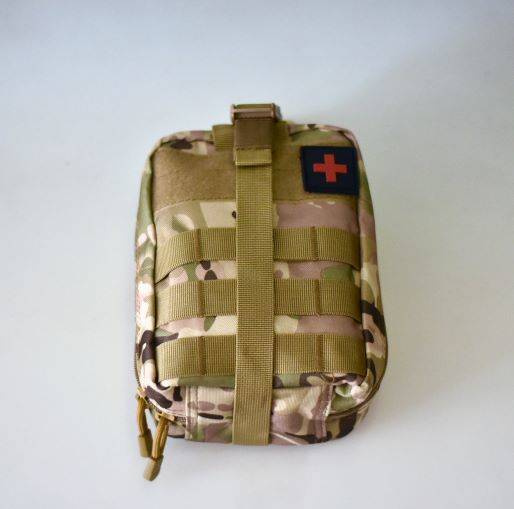 TRUSA DE PRIM AJUTOR, SUPRAVIEȚUIRE ȘI URGENȚE MEDICALE - CU GEANTA ȘI ACCESORII - 15 PIESE - LECTER TACTICAL