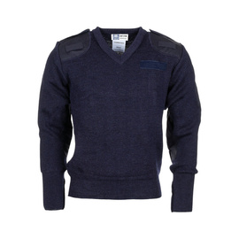 Pulover politie - Surplus militar de la armata britanica - Albastru - Uzat