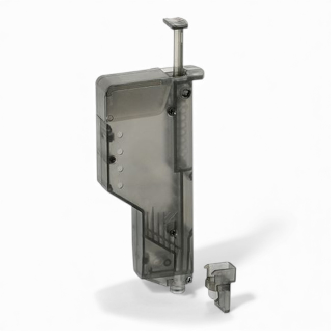 Alimentator pentru incarcatoarelor tip low-cap/mid-cap si pentru incarcatoare de pistol - 150 bile - ABS