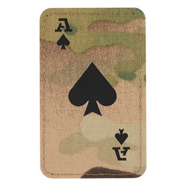 PATCH CARTE AS DE PICA - LASER CUT - CORDURA - MULTICAM/NEGRU - M-TAC