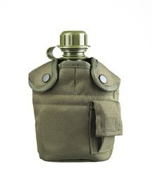 US PLASTIC CANTEEN - WITH CUP AND COVER - 900 ML - OD