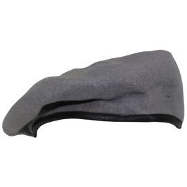 BERET - MILITARY SURPLUS FROM CZECH ARMY - GREY - LIKE NEW