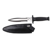 Boot Knife, double-edged, leather sheath, boot clip