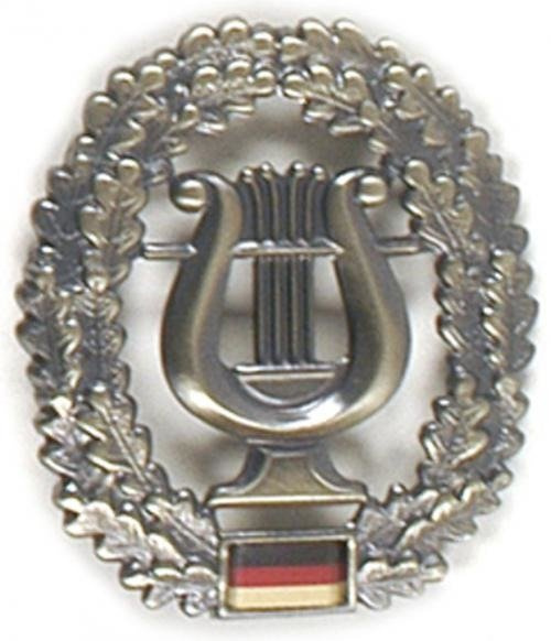 INSIGNA GENUINE GERMAN ARMY METAL BERET BADGE ´MUSIKKORPS´