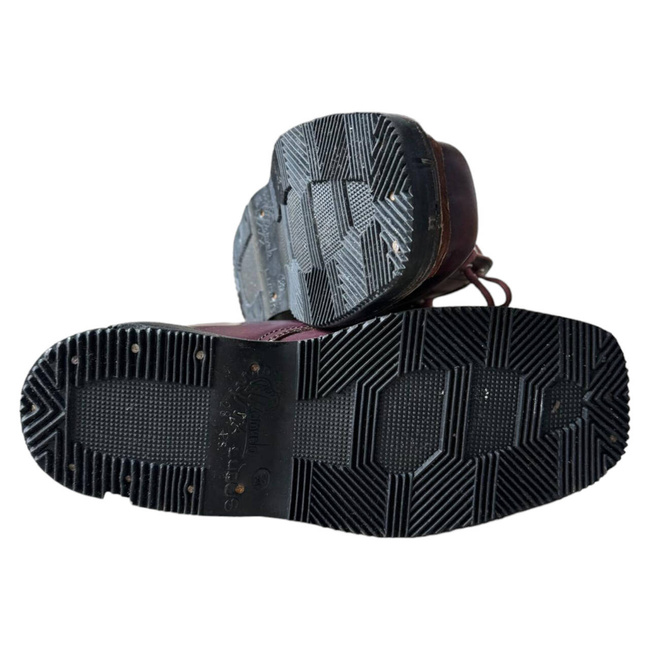 BOCANCI MILITARI DIN PIELE - VANATORI DE MUNTE - SURPLUS MILITAR ARMATA ROMANA - BORDO - CA NOI