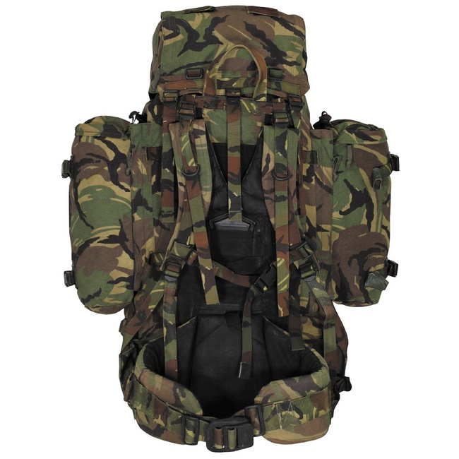 RUCSAC MARE CU POUCH-URI LATERALE - 120 L - SURPLUS MILITAR ARMATA OLANDEZA - CAMUFLAJ OLANDEZ NL - UZAT