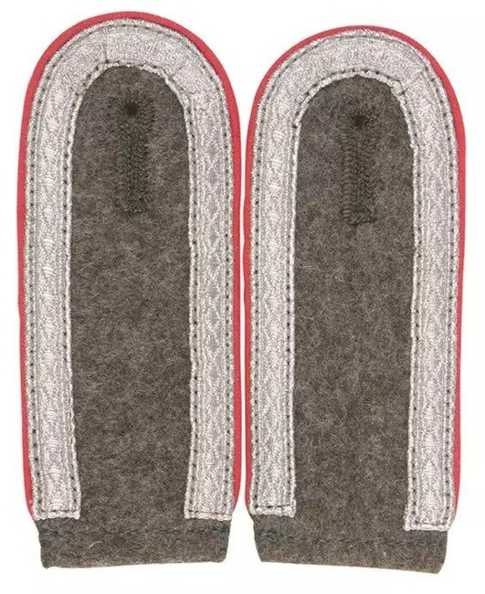 German WWII Red Epaulets NCO (Unteroffiziere) - repro