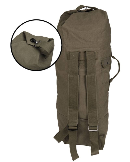 GEANTA DE TRANSPORT AMERICANA CU BRETELE DE RUCSAC - 75 L - Mil-Tec - OD