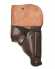 BROWN LEATHER HOLSTER FOR PISTOL - MAKAROV - MILITARY SURPLUS FROM RUSSIAN ARMY - USED