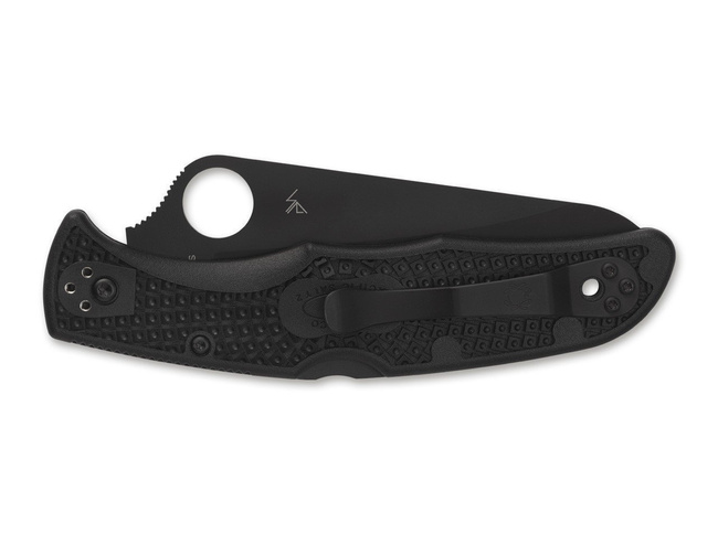 CUTIT DE BUZUNAR "PACIFIC SALT" - FULL-NEGRU - SPYDERCO