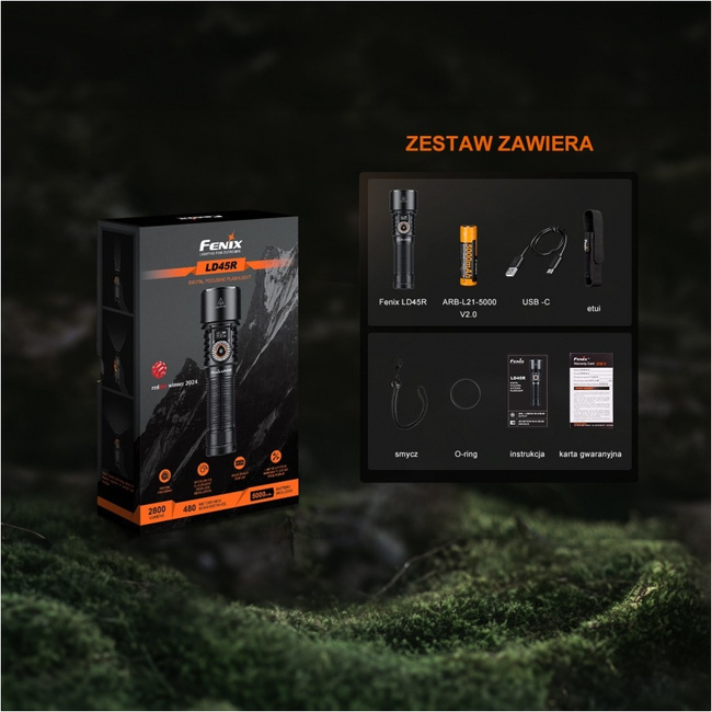 Lanterna tactica LD45R - Fenix - Neagra